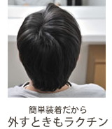 簡単装着だから外すときもラクチン